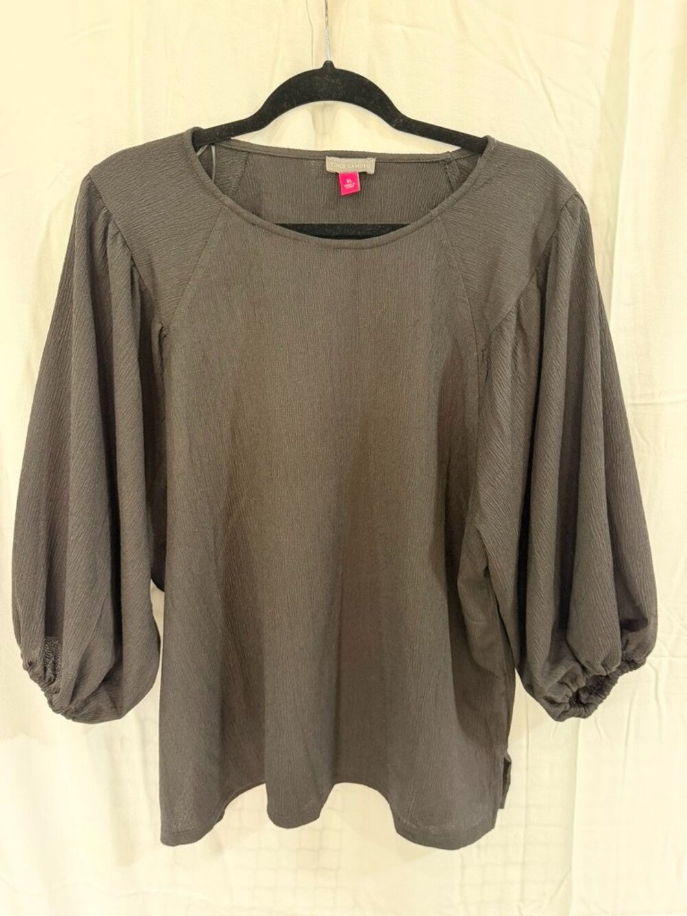 Vince Camuto Black 3/4 Sleeve Blouse | XL | Like New